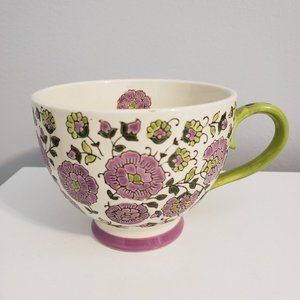 Handpainted Floral Ceramic Mug